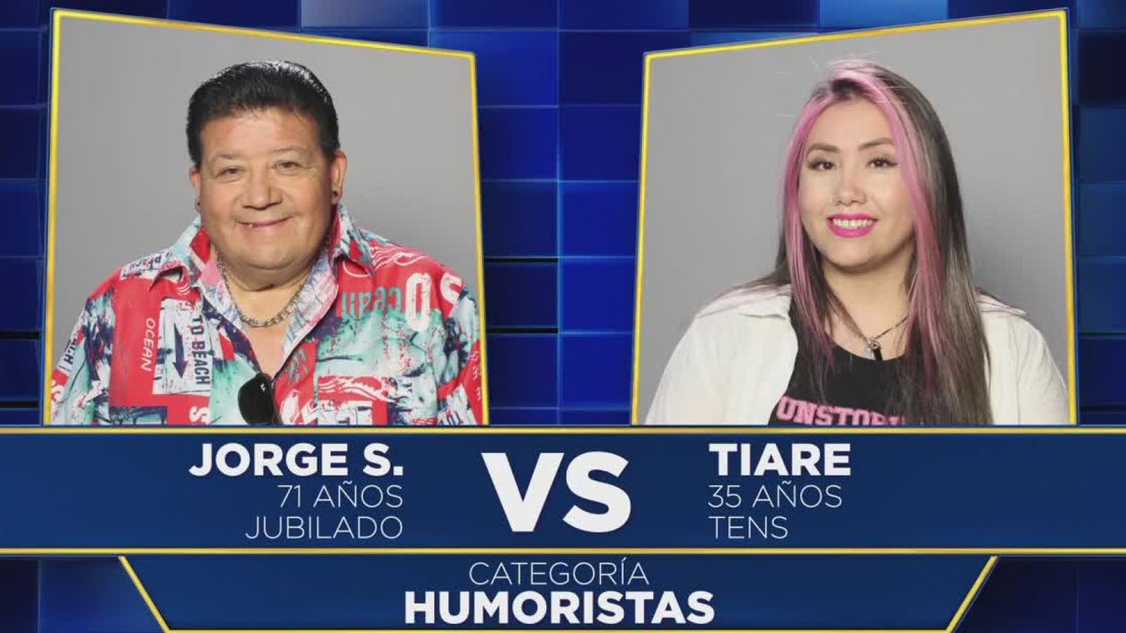 Jorge desafía a Tiare en la categoría "Humoristas"
