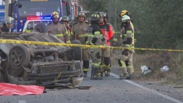 VIDEO | El momento exacto del accidente que dejó cinco fallecidos en Requínoa
