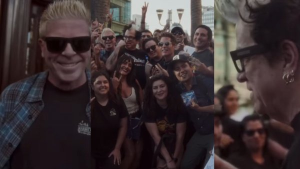 ¿Cómo nos encontraron?: Integrantes de "The Offspring" quedaron sorprendidos con fans chilenos
