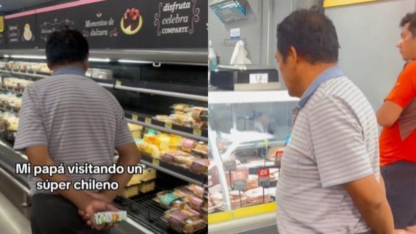 La reacción de turista argentino al visitar un supermercado en Chile
