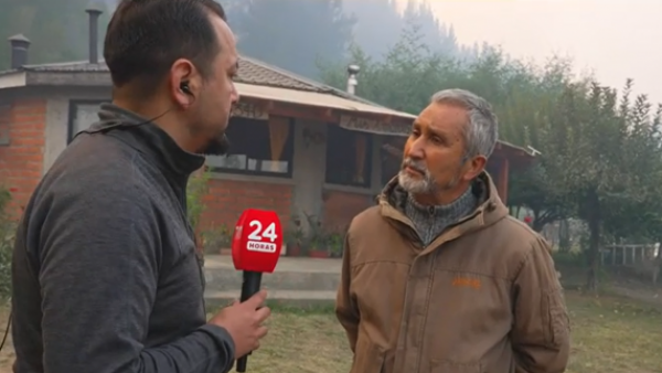 "Nos vimos acorralados por el fuego": El angustiante relato de vecino afectado por incendio en Hualqui
