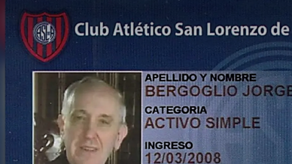 La coincidencia de la muerte del Papa Francisco con su carnet de socio de San Lorenzo
