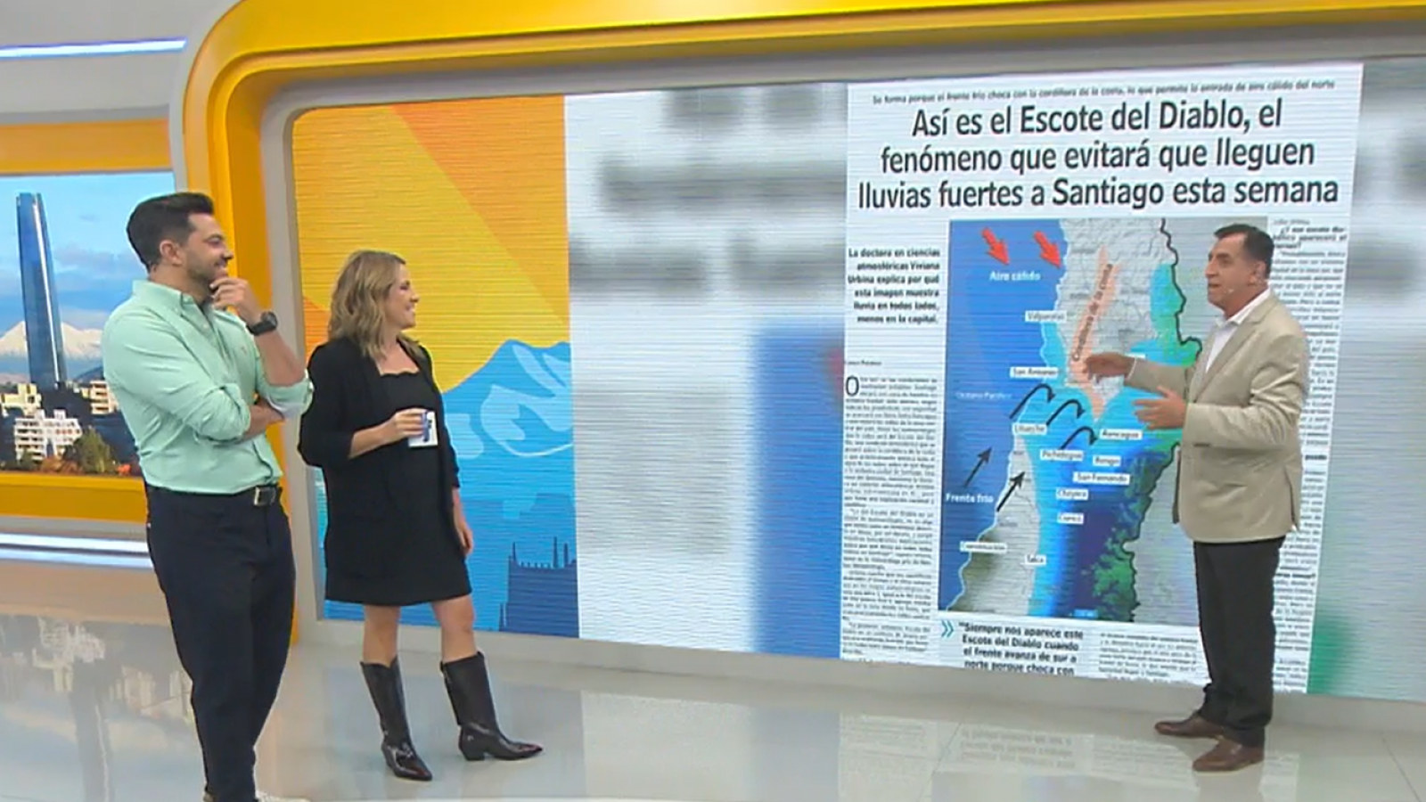 El escote del diablo ¿Qué es y cómo afectaría a la zona central con lluvias?
