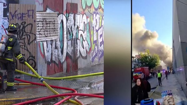 Incendio se registra en las cercanías del terminal de buses de Viña del Mar
