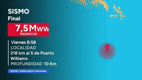 Piden evacuar borde costero de la región de Magallanes por amenaza de tsunami
