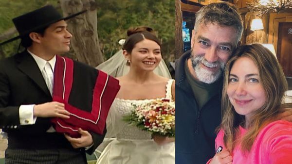 Para los viudos de Aquelarre: Mónica Godoy publica nostálgica foto con Felipe Braun a 25 años de la teleserie