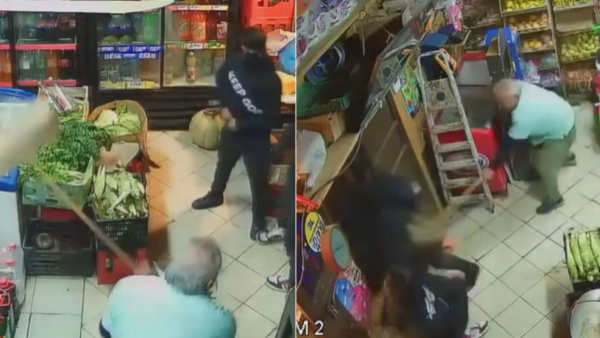 "Le llega un palo por hue...": Adultos mayores frustran asalto a escobillazos en Lota
