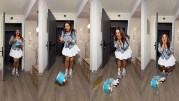 "Mejor bórralo": Lisandra Silva es criticada por desperdiciar comida para un video
