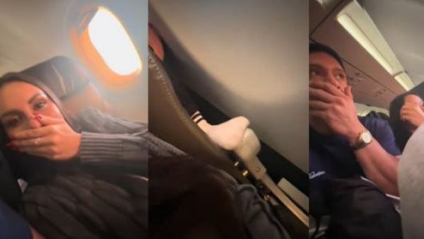 "Yo me paro y le reclamo": usuarios reaccionan a molesta situación vivida por Emilia Dides y Sammis Reyes en un avión
