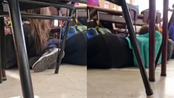 Video muestra a escolares esconderse tras balacera en colegio en San Pedro de la Paz