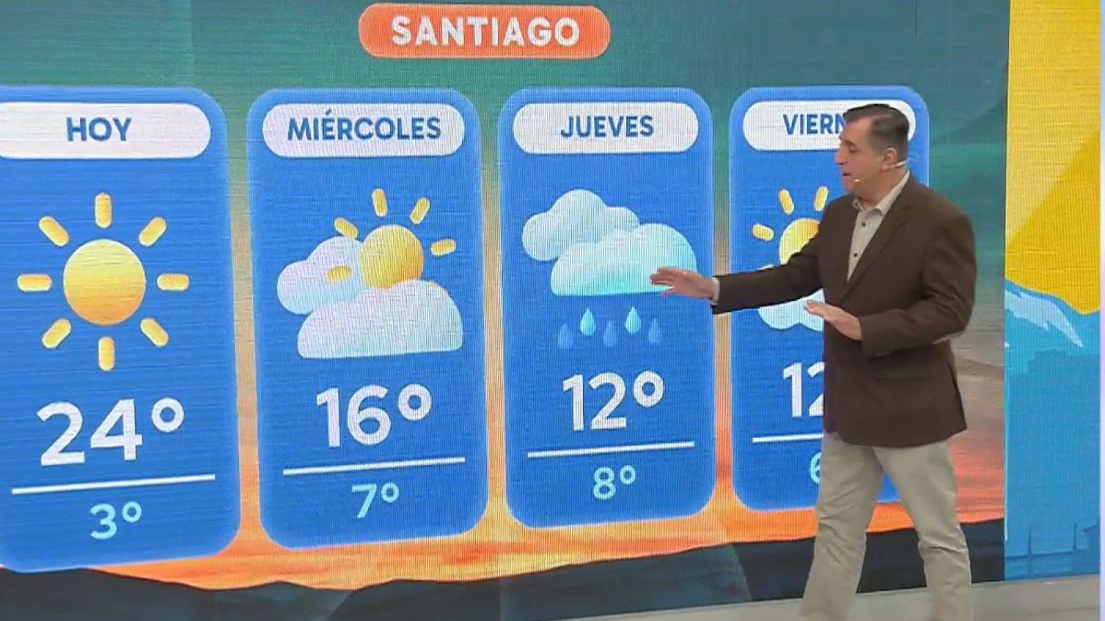 Lluvia, viento, frío y hasta nieve en Santiago: Revisa el pronóstico del tiempo
