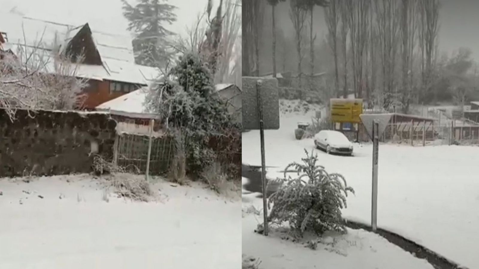 ¡Nieve! Así se vive el sistema frontal en el Cajón del Maipo
