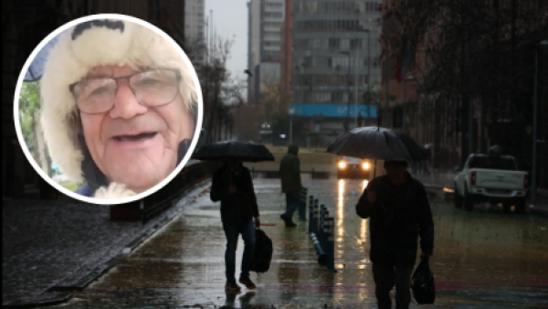 Adulto mayor se vuelve viral por disfrutar la lluvia: "La tranquilidad es bacán"
