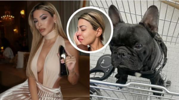 Oriana Marzoli llora por delicado diagnóstico de su perro Cocco