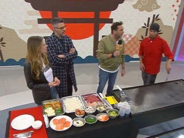 Chef preparó teppanyaki en el estudio de El Medio Día
