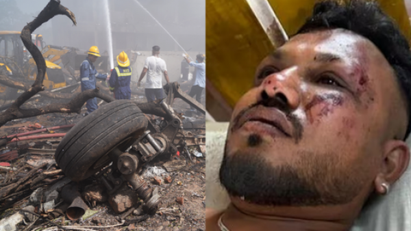 Único superviviente del accidente en India deja el hospital y va al funeral de su hermano
