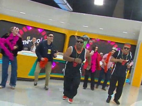 Dobles de Sandy y Papo en el programa El Medio Día