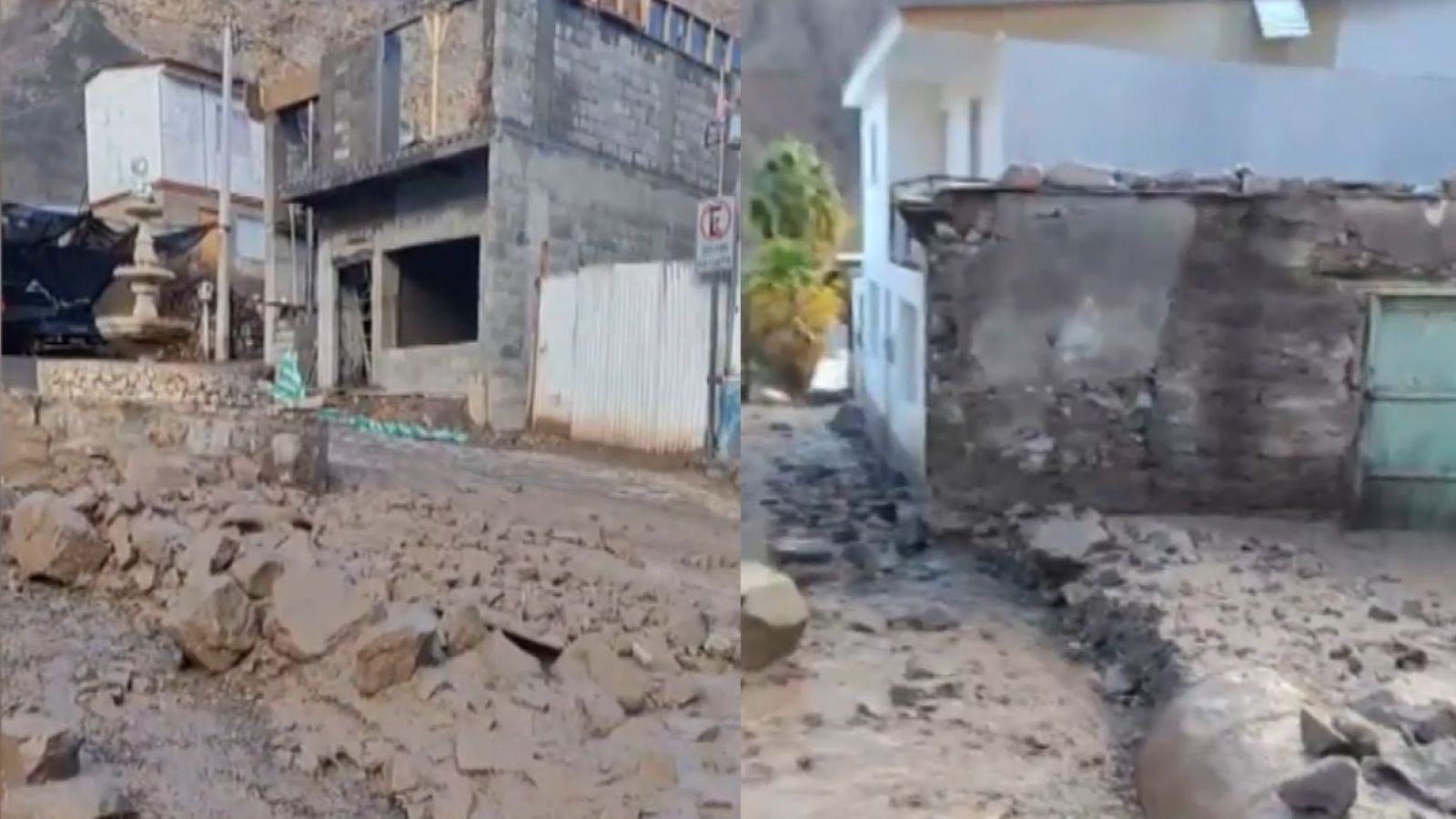 Así quedó Huatacondo después del aluvión en Pozo Almonte
