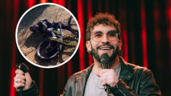 Edo Caroe termina en urgencias tras fuerte caída en bicicleta: "Me hicieron hasta un scanner de cerebro"
