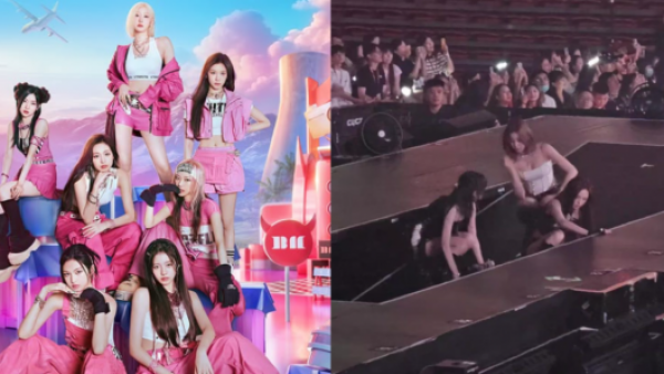 Colapso de escenario provoca caíde de famoso grupo de K-pop

