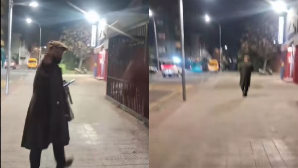 <p>Dúplex Presidente Gabriel Boric caminando por Barrio Yungay </p>¡No lo podía creer!: Presidente apareció de sorpresa en transmisión en vivo de tiktoker
