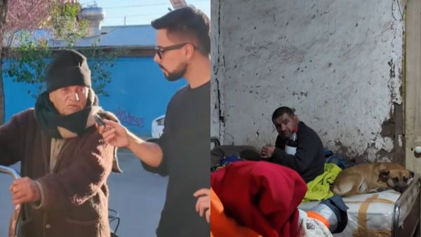 El emotivo caso de adulto mayor de 80 años que cuida solo a su hijo con discapacidad: vende chatarra para vivir
