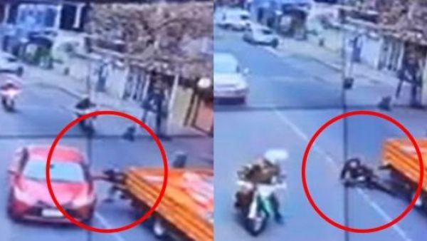 VIDEO | Persecución termina con carabinero atropellado y tres detenidos
