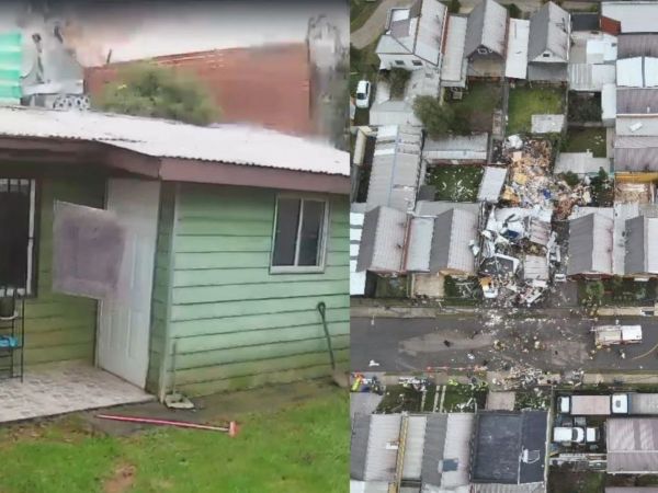 Dúplex captura de pantalla explosión vivienda Temuco.