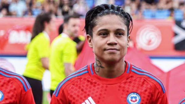 <p>Fernanda Pinilla </p>El especial momento que vivió Fernanda Pinilla durante el debut de Chile en la Copa América Femenina
