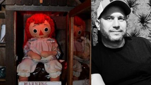<p>La muñeca Annabelle y su fallecido cuidador, Dan Rivera.</p>Estaba en una gira con la muñeca: Conmoción por repentina muerte del cuidador de Annabelle
