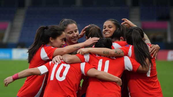 Selección Chilena disputando la Copa América Femenina