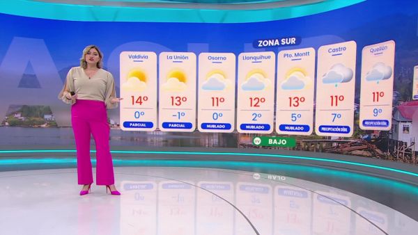 Génesis Villar, conductora TV Tiempo