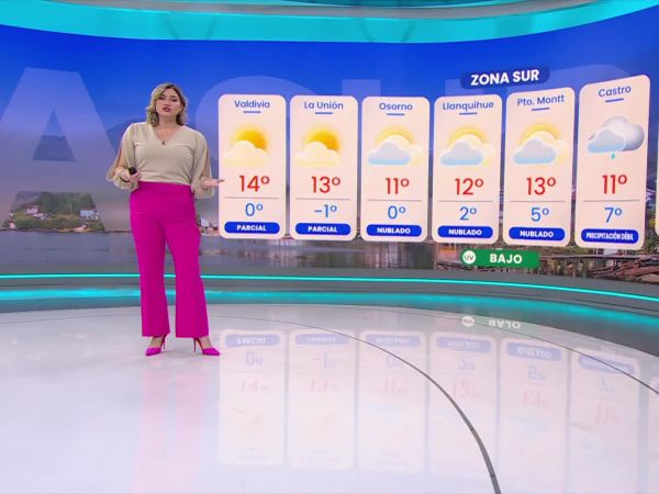 Génesis Villar, conductora TV Tiempo