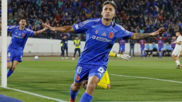 <p>Lucas Assadi, jugador de Universidad de Chile</p>La U gana, gusta y golea en su debut en Copa Sudamericana

