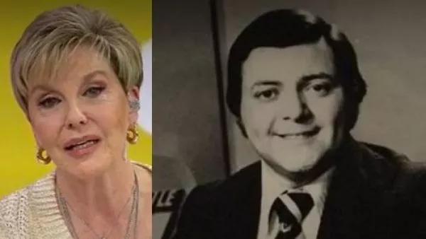 Paulina Nin despidiendo a Rodolfo Herrera.