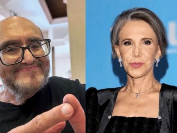 Édgar Vivar junto a Florinda Meza.