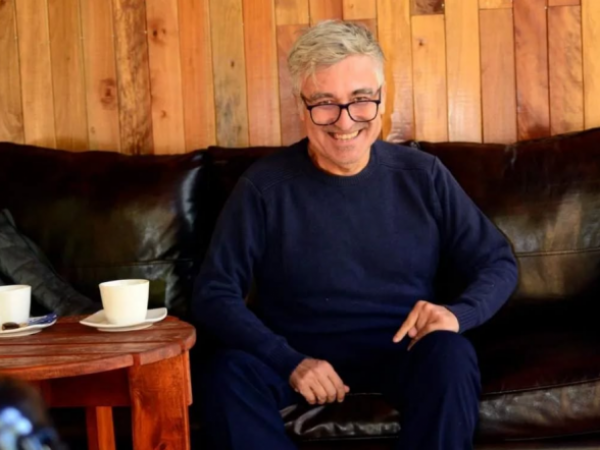 Jorge González en su casa de San Miguel.