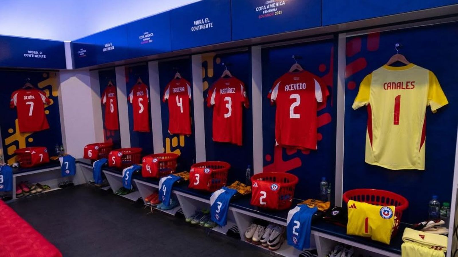El camarín de la Roja femenina