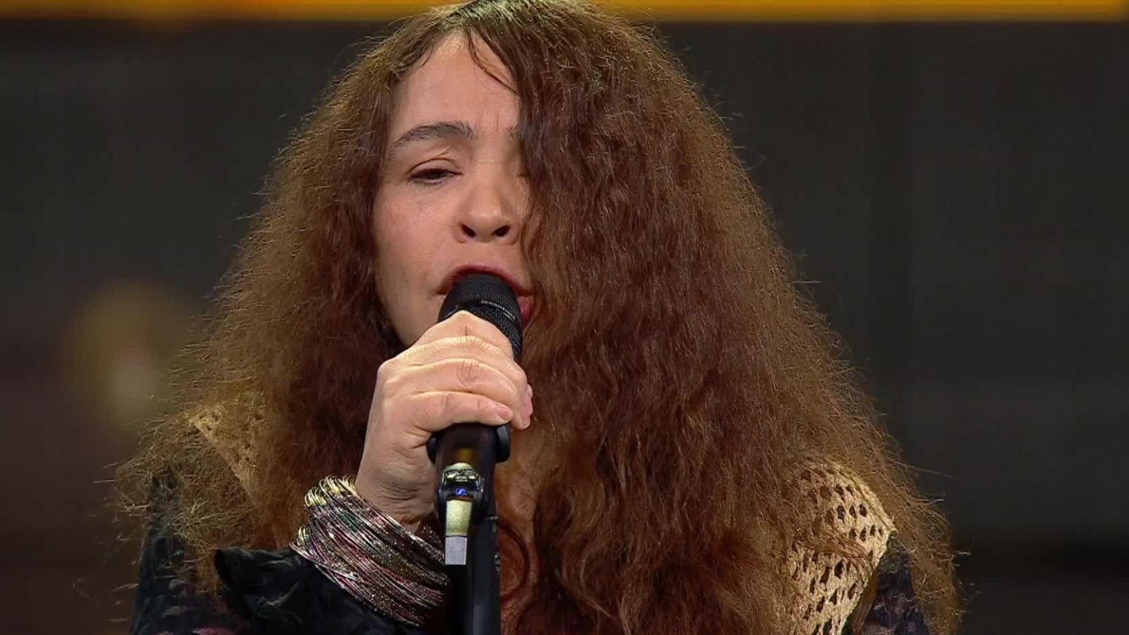 <p>Catalina Pereyra, doble de Janis Joplin</p>
