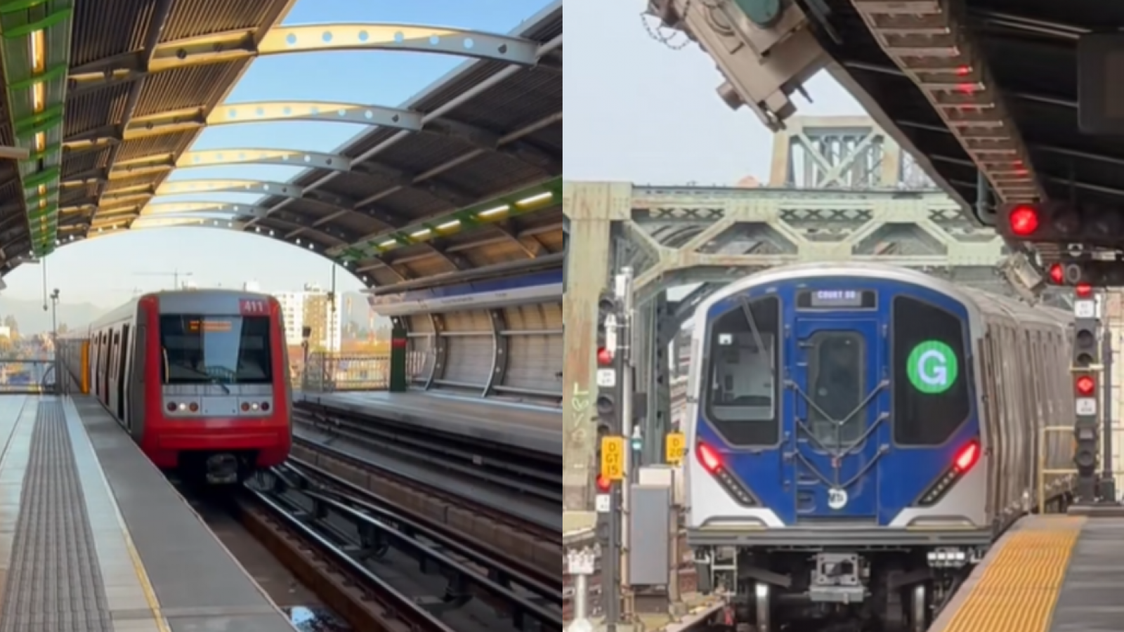 Influencer compara el Metro de Santiago con el de EE.UU. y desata ola de comentarios