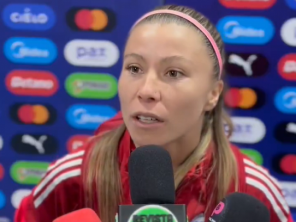 Yanara Aedo en declaraciones post partido ante Argentina.