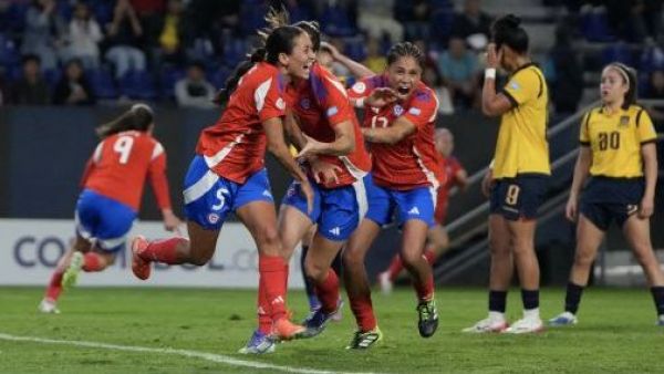 <p>Nayadet López celebra su gol ante Ecuador</p>TVN se instala en el top 1 del ranking de lo más visto del día con la Copa América Femenina
