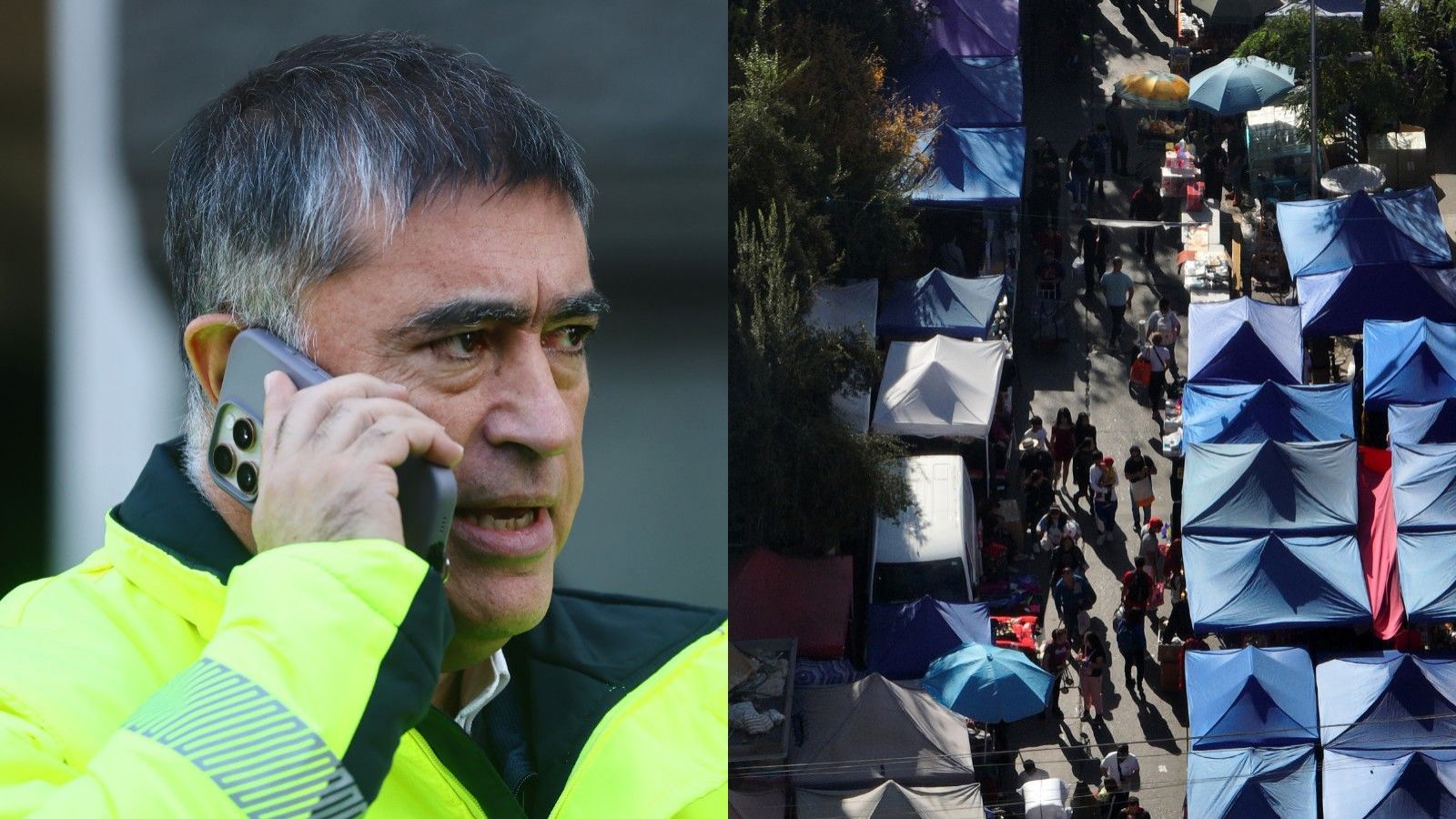 "No vamos a parar": Alcalde Desbordes revela los hallazgos que dejó el desalojo de toldos azules en Meiggs
