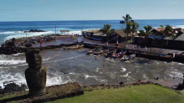 Los registros de la crecida del nivel del mar por tsunami en Rapa Nui
