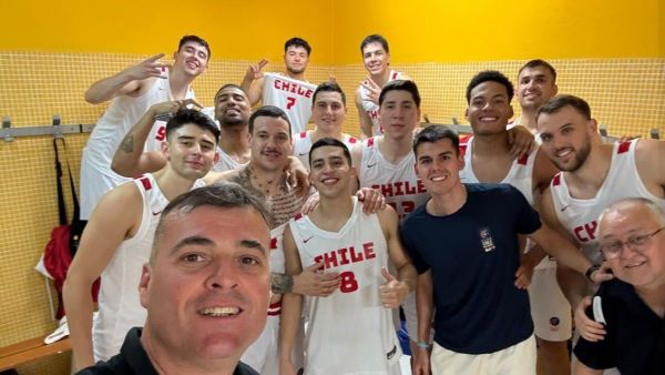 <p>Selección Chilena Masculina de Básquetbol</p>La Roja del Basket cierra con un triunfo su preparación en España
