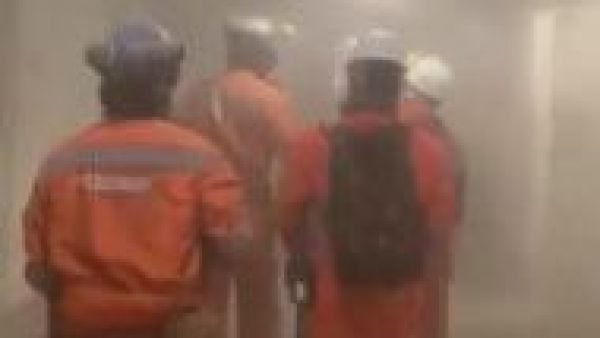 Video muestra el escape de mineros tras derrumbe de mina El Teniente por fuerte sismo