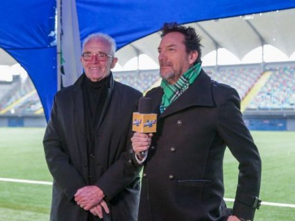 Pedro Carcuro junto a Daniel Fuenzalida.