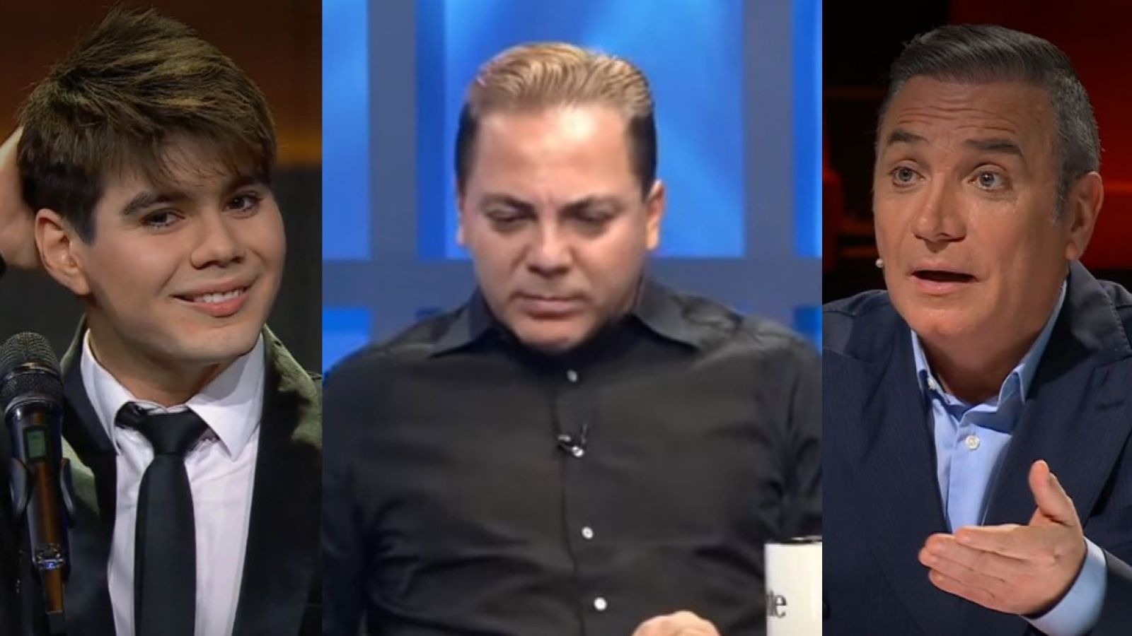 Una imagen de la entrevista donde Cristian Castro aseguró que disfrutaba "no hacer nada".