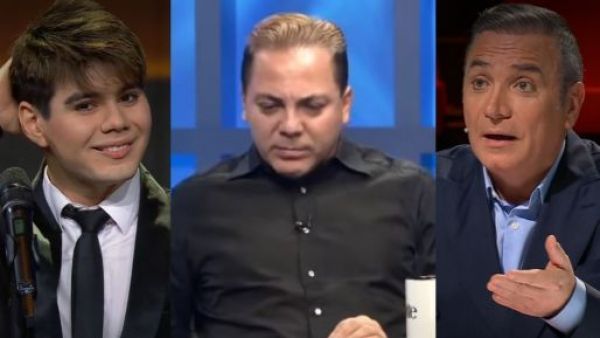Una imagen de la entrevista donde Cristian Castro aseguró que disfrutaba 