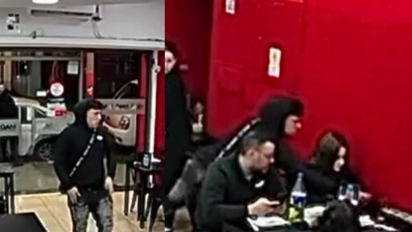 El descarado lanzazo a familia en local de sushi
